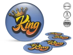 Silicone stickers Superior Finish Sleek Dome Labels